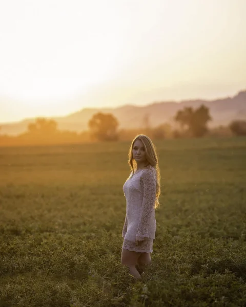 sunset, model, girl, summer