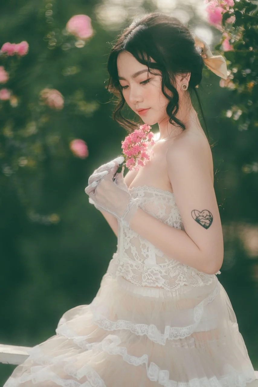 女性, ポートレート, ai yem, ドレス