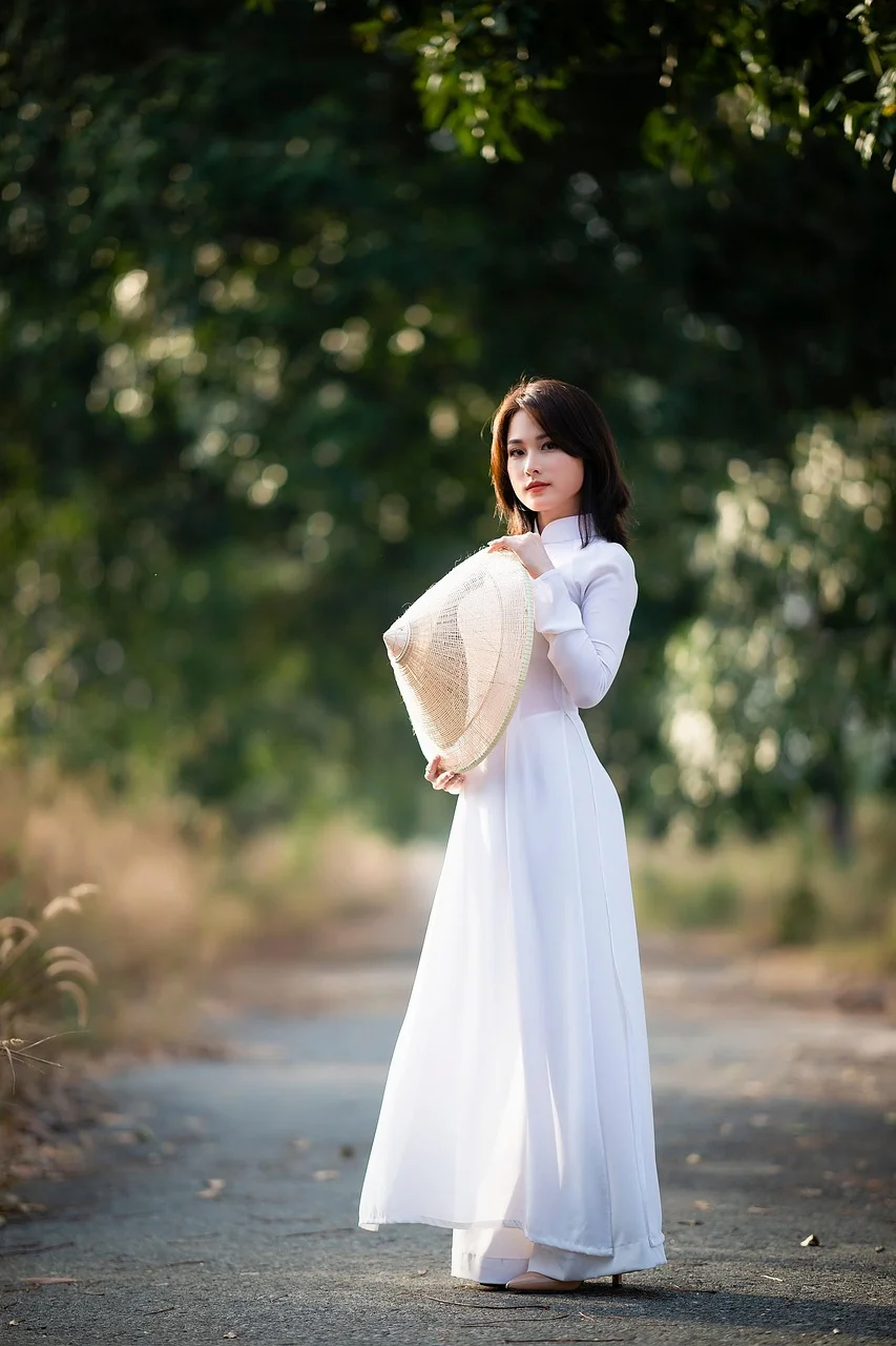 ao dai, fashion, woman, vietnamese
