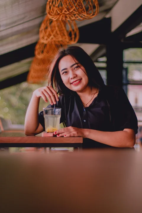 girl, drink, cafe, woman