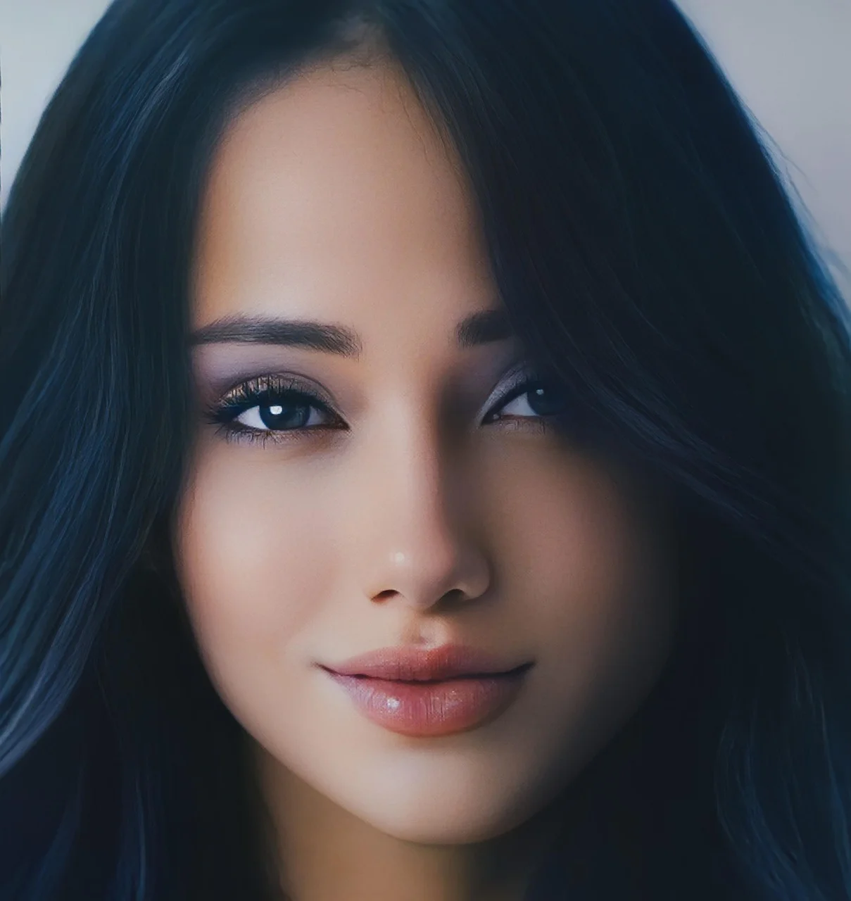 女人,美丽,人像,绘画