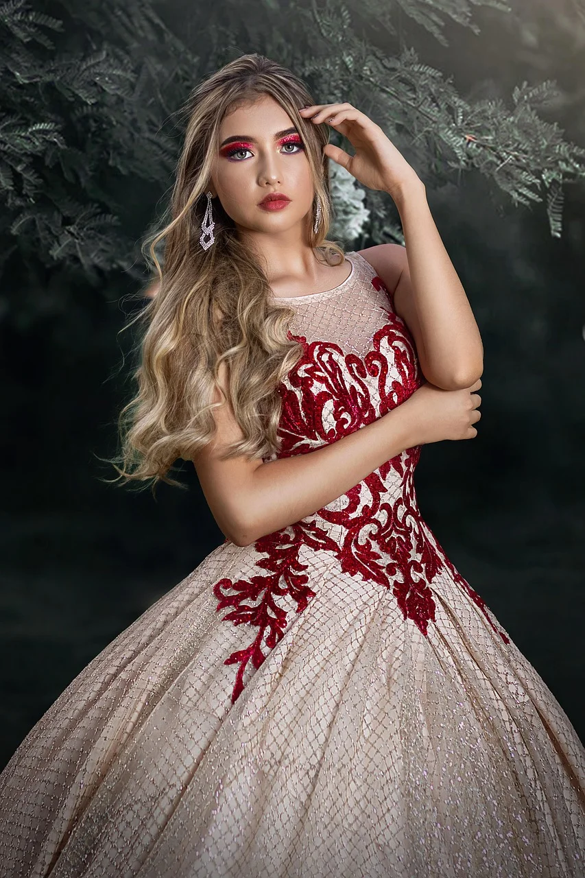 woman, princess, costume, gown