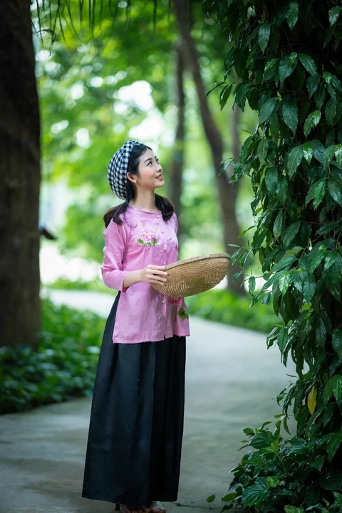 女性, 美麗, 越南, 鄉村