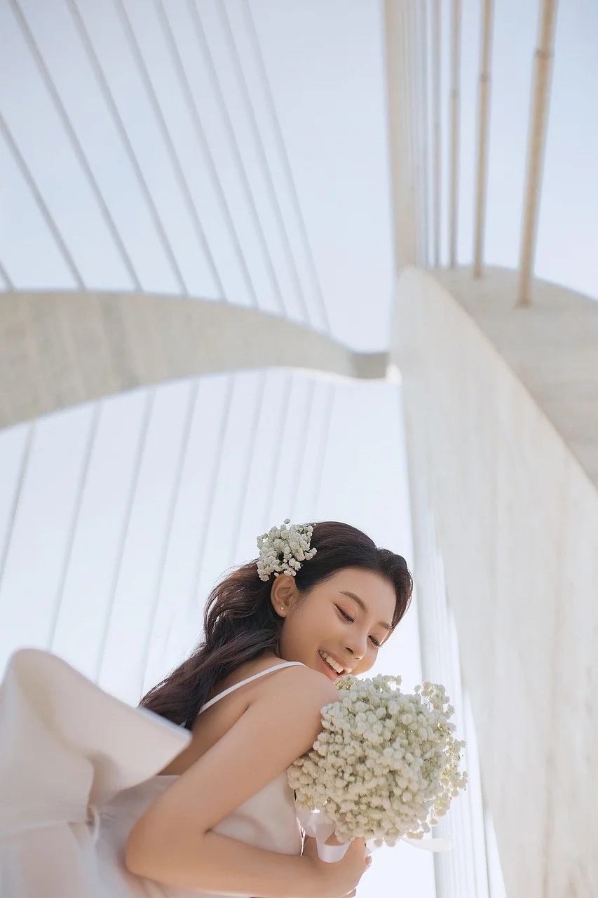 女性、新娘、婚禮、婚姻
