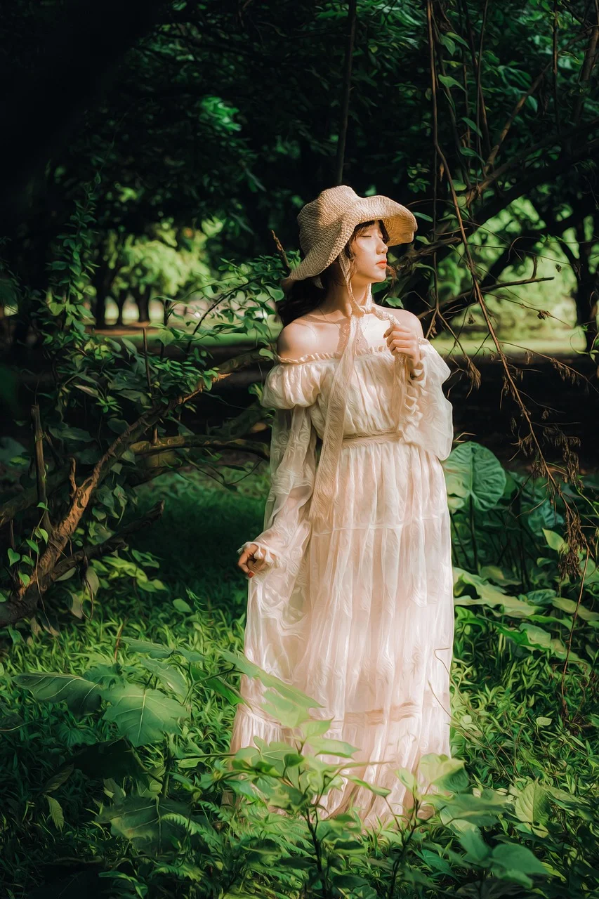 woman, nature, portrait, outdoors