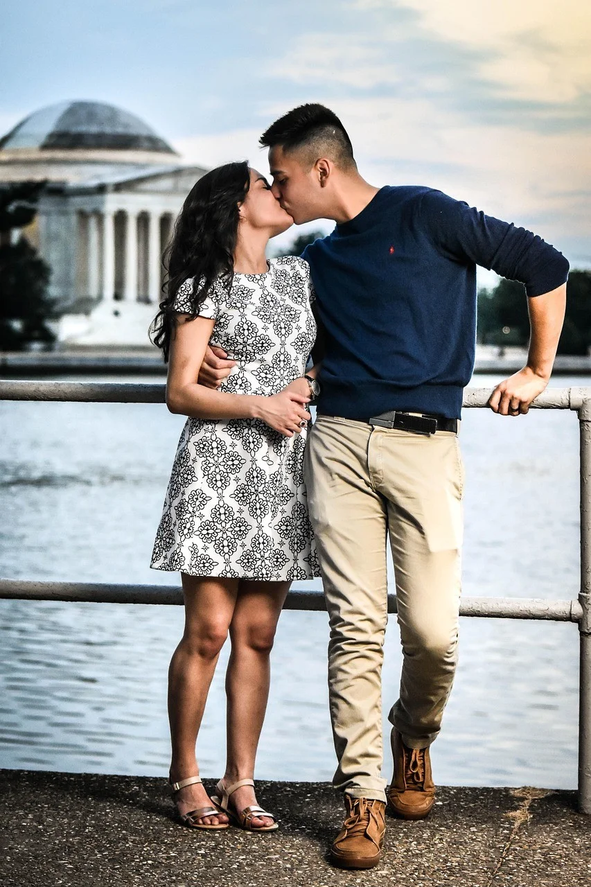 candid, portrait, couple, girl