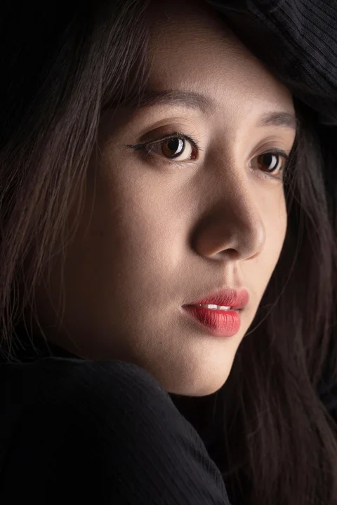 studio, portrait, girl, beauty