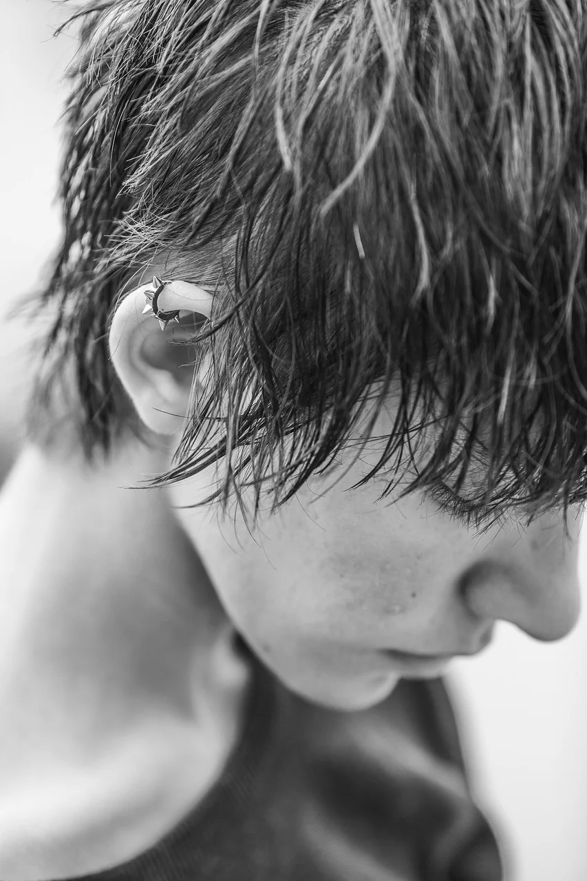 model, portrait, black white, fashion shoot