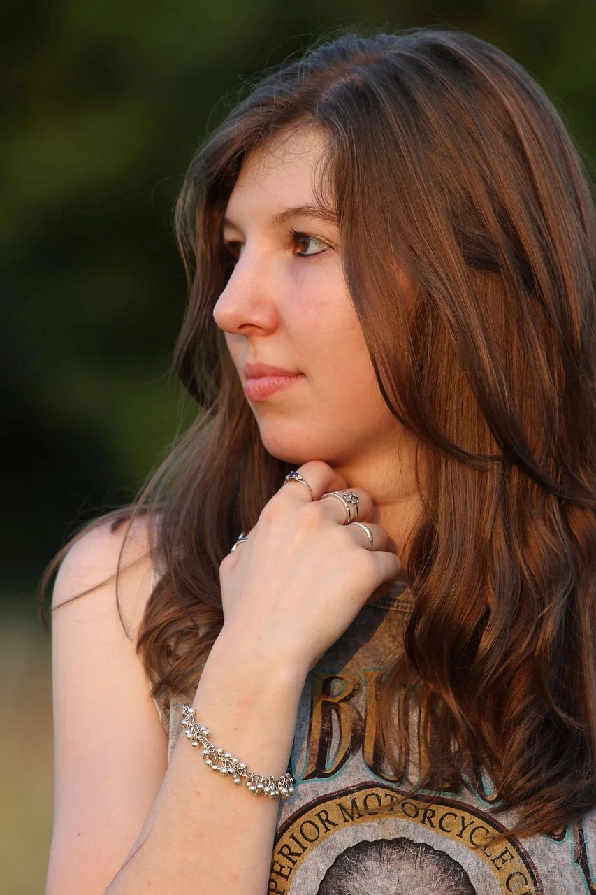 portrait, young woman, naturally, summer
