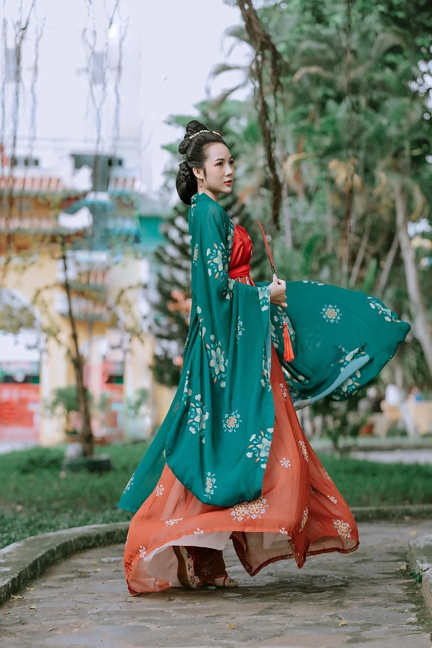 fashion, woman, chinese dress, ancient