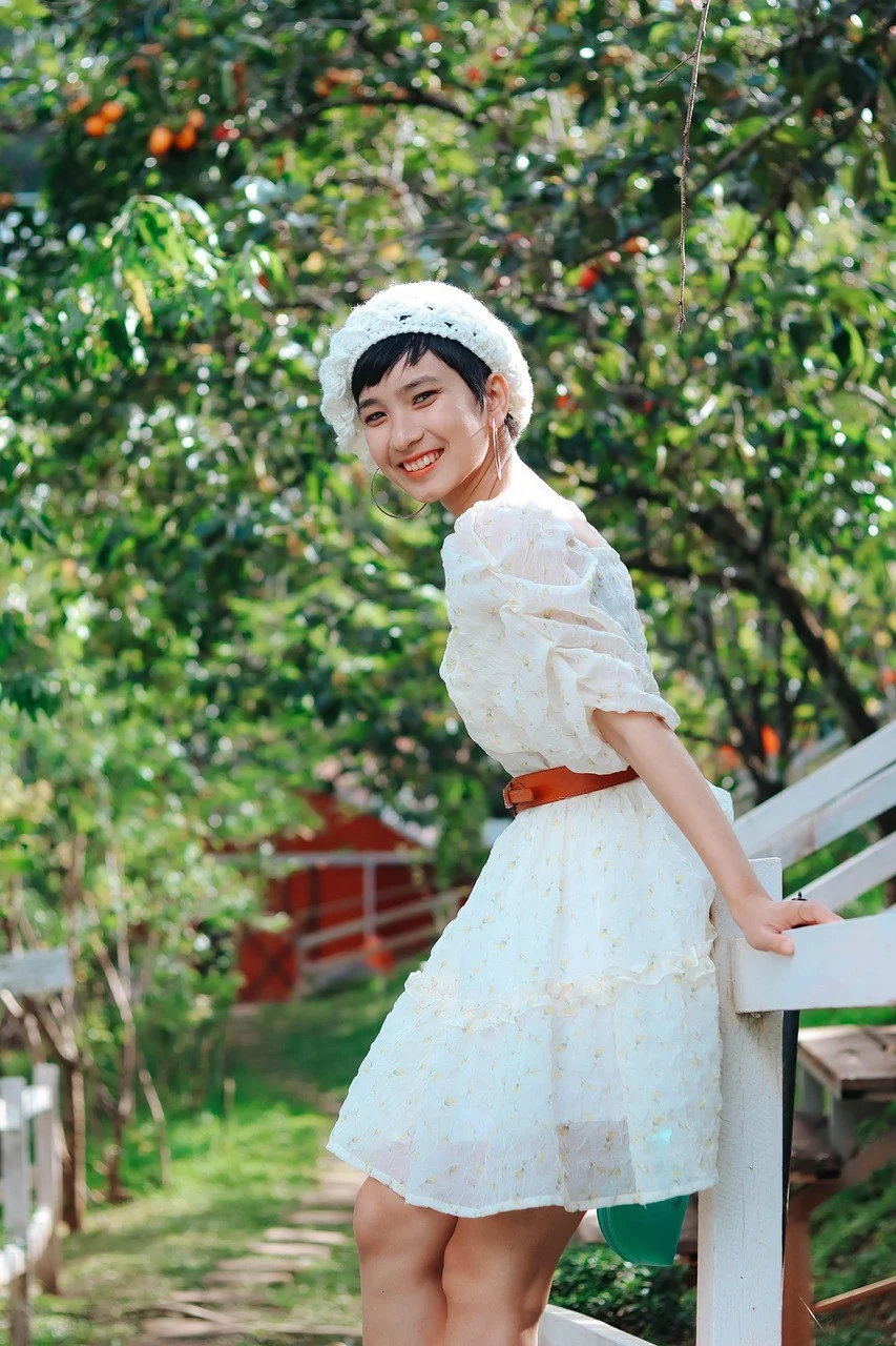 秋天、女人、肖像、女孩