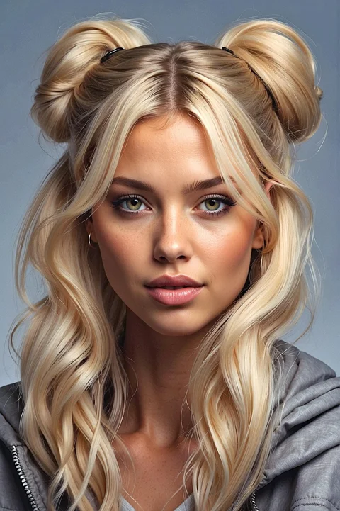 woman, face, hairstyle, blonde