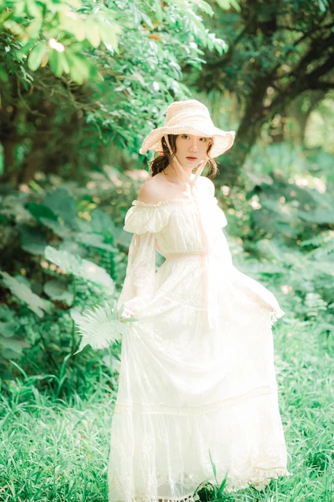 woman, nature, portrait, outdoors