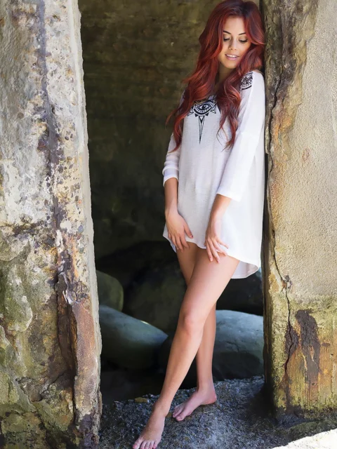 woman, beautiful, red, hair