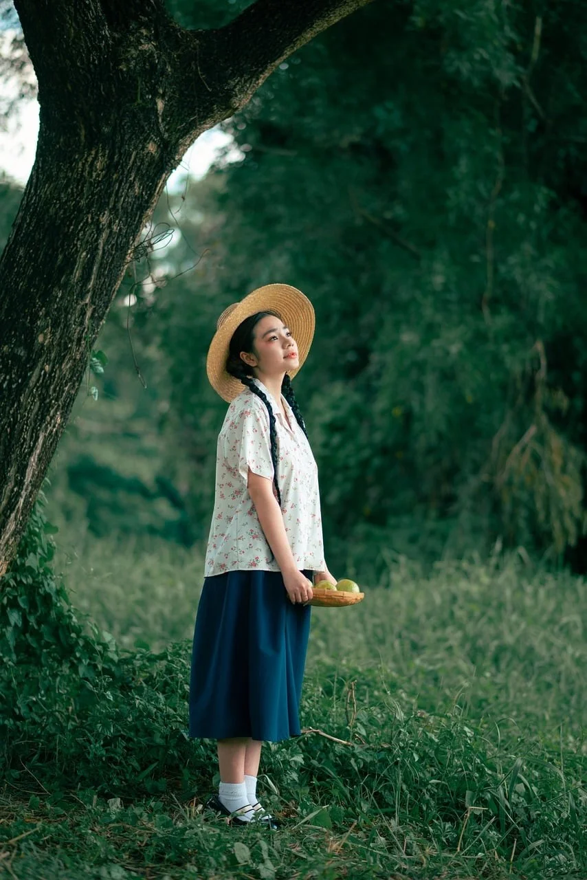 woman, hat, stunning, guava