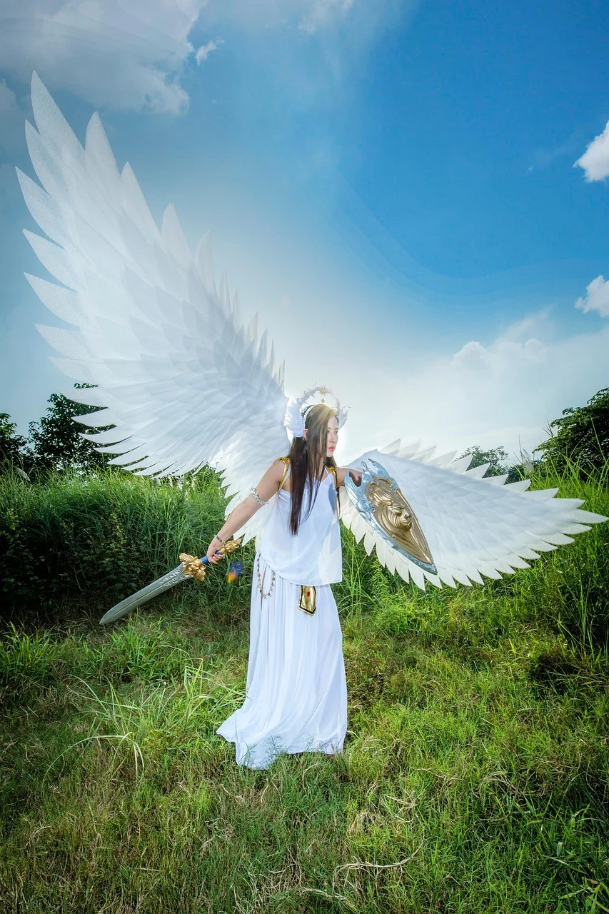 woman, model, angel, portrait