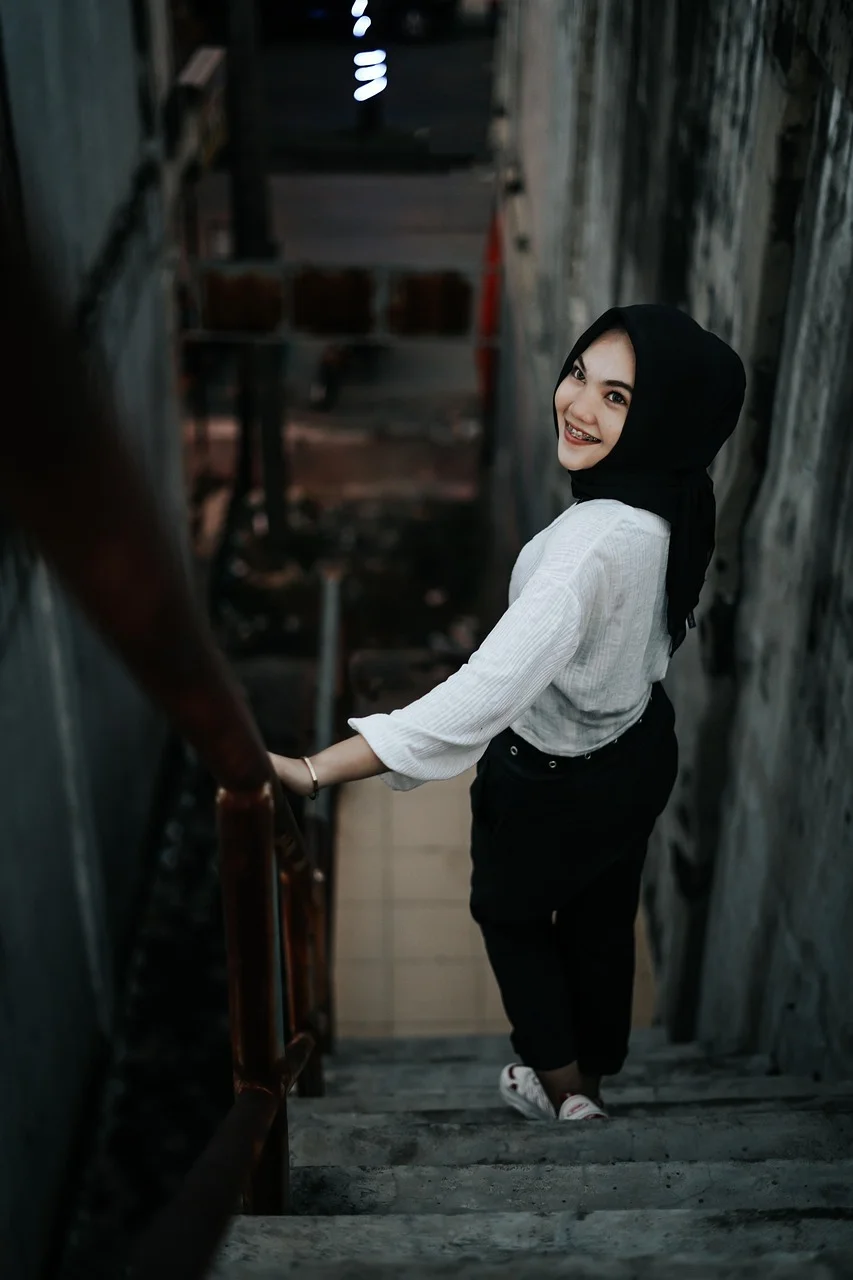 여자, 히잡, 인물 사진, 패션