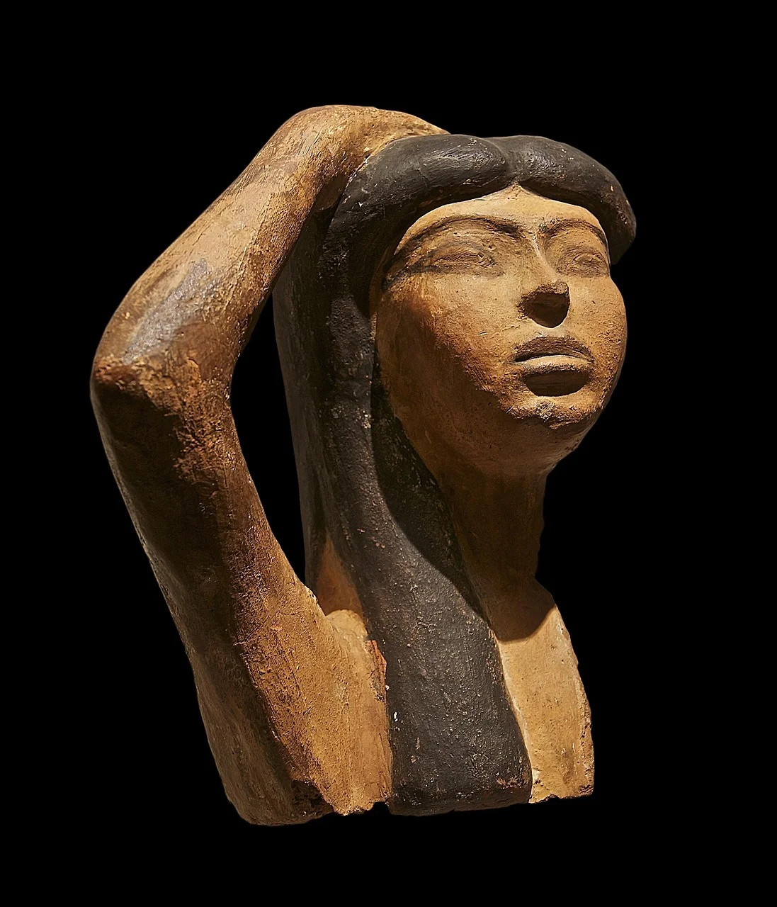 isis, bust, egyptian, ancient egyptian