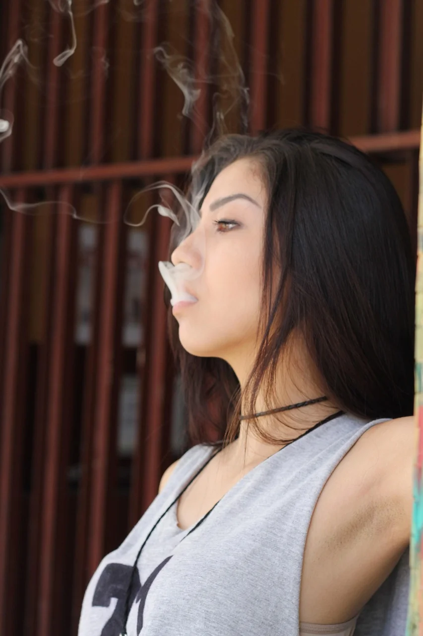people, girl, underarm, smoke
