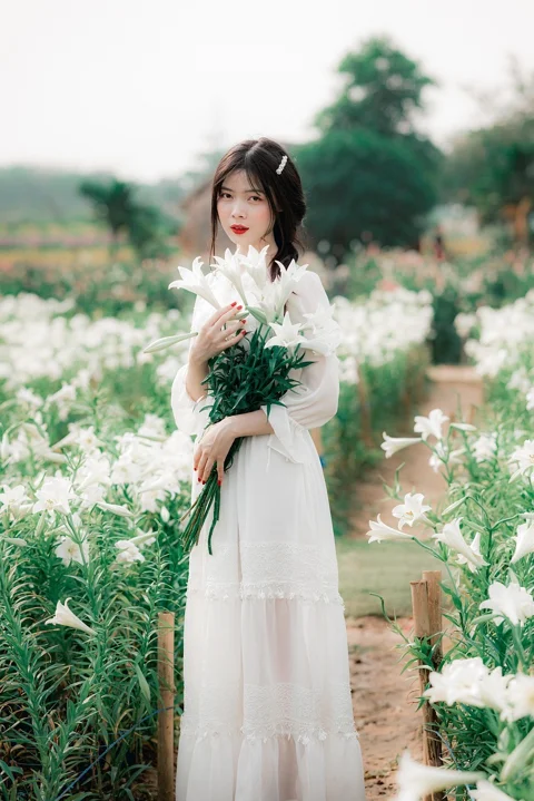女性，自然，肖像，户外