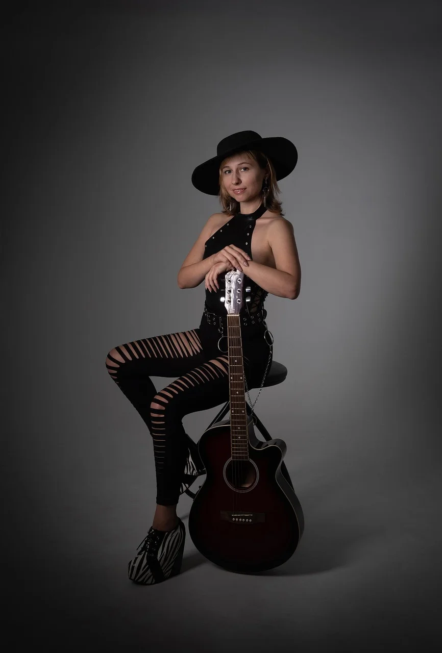 woman, model, portrait, musician