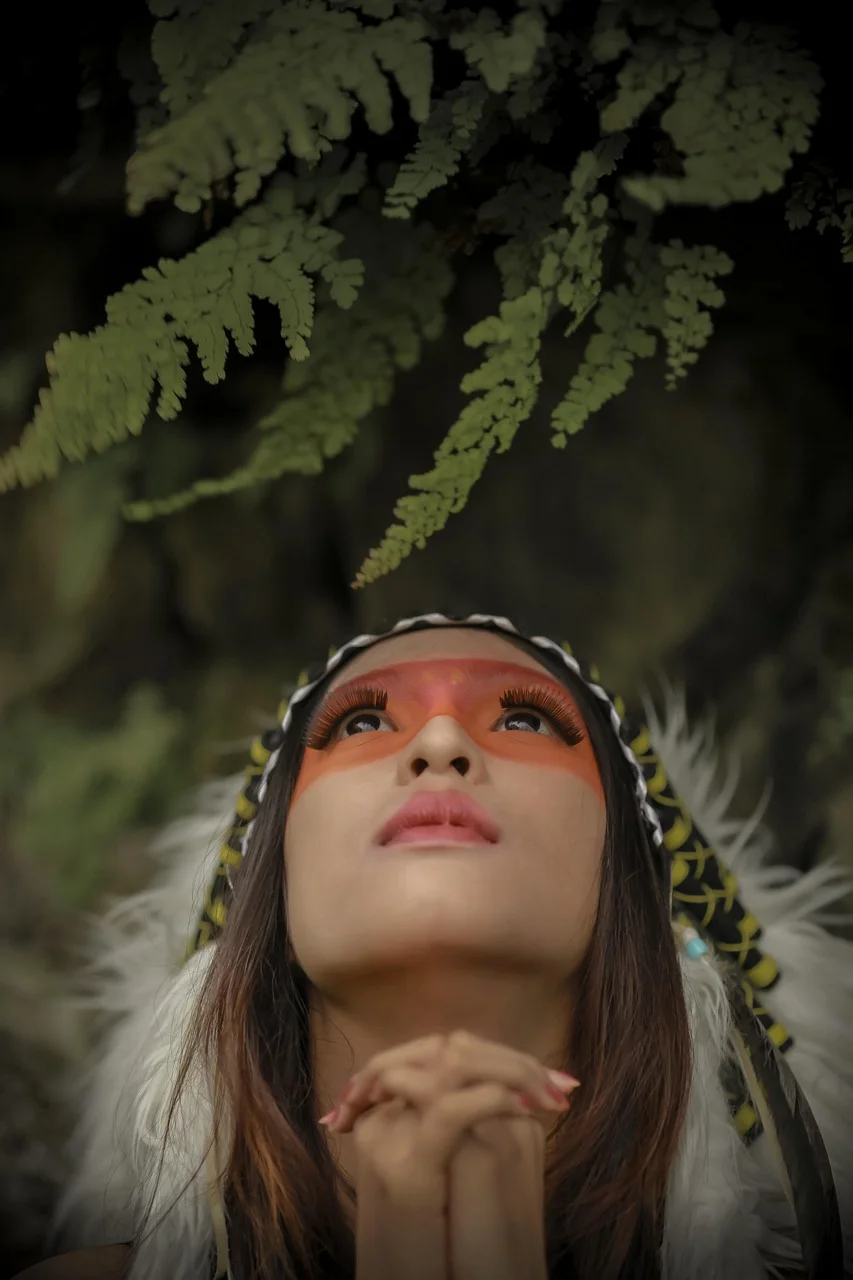 模特,时尚,概念,植物