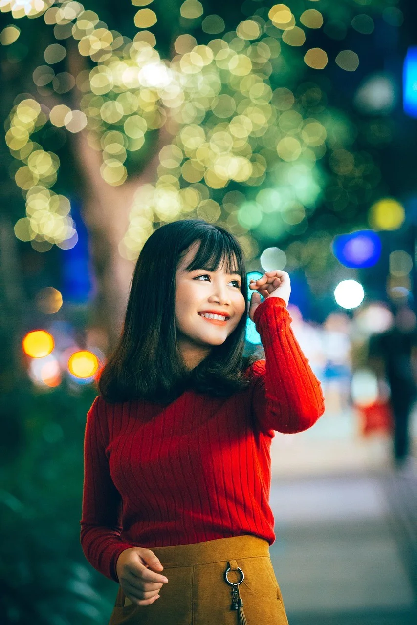 女人，模特，肖像，姿势