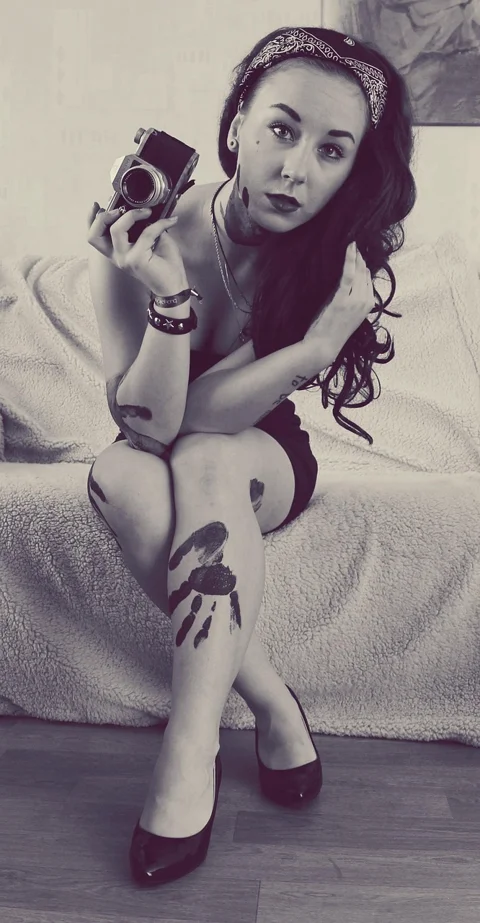 self portrait, feet, hair, human
