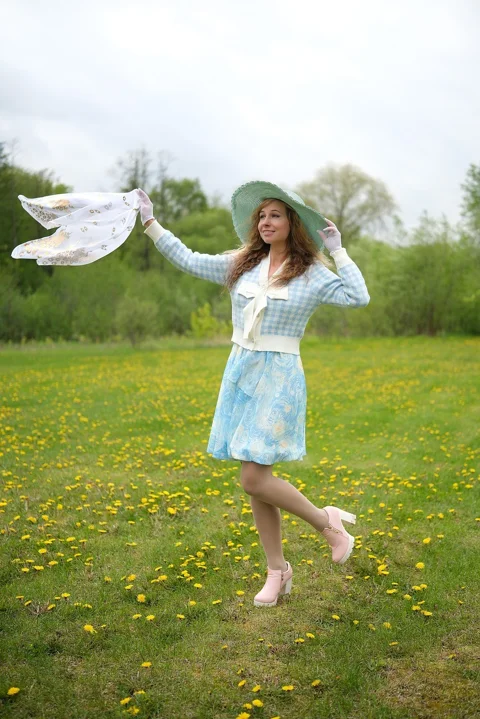 woman, beauty, garden, bloom