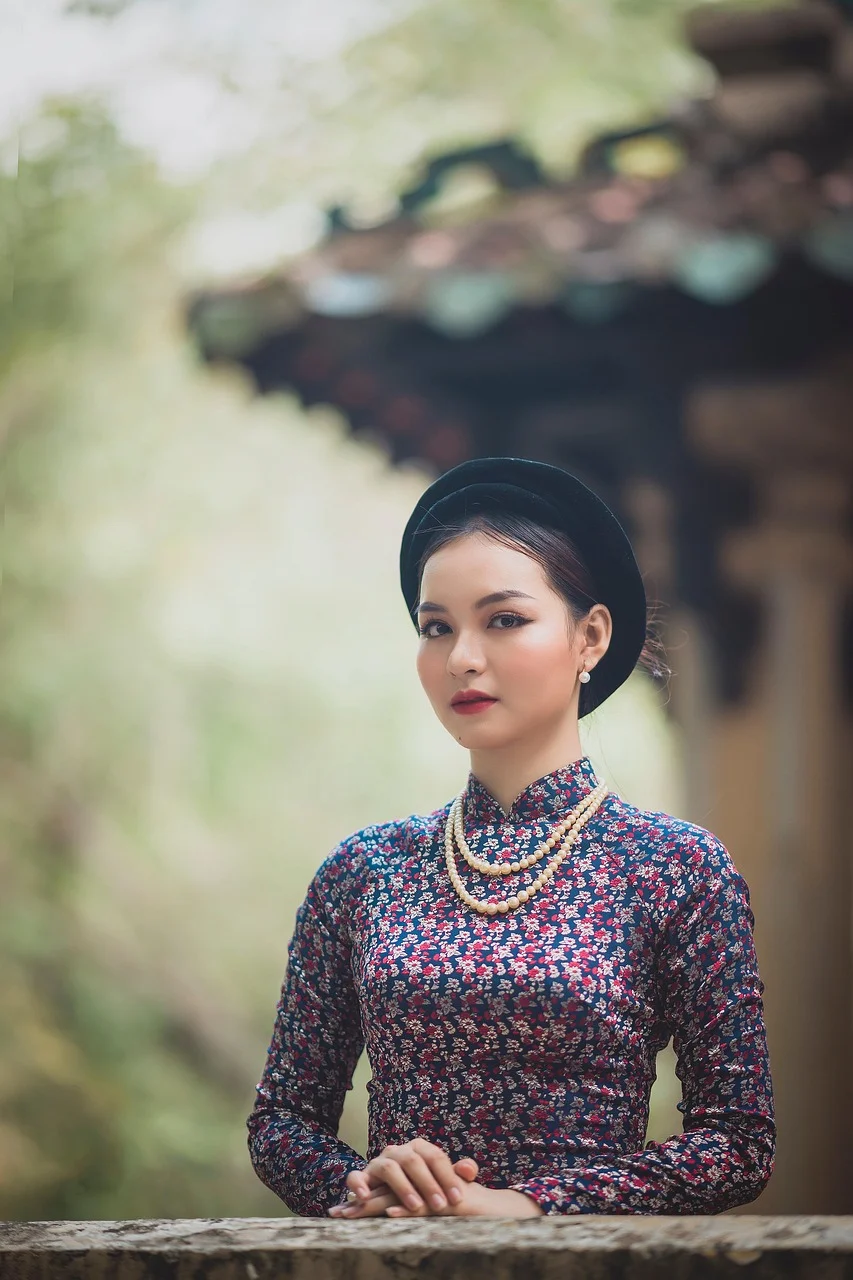 woman, ao dai, model, asian