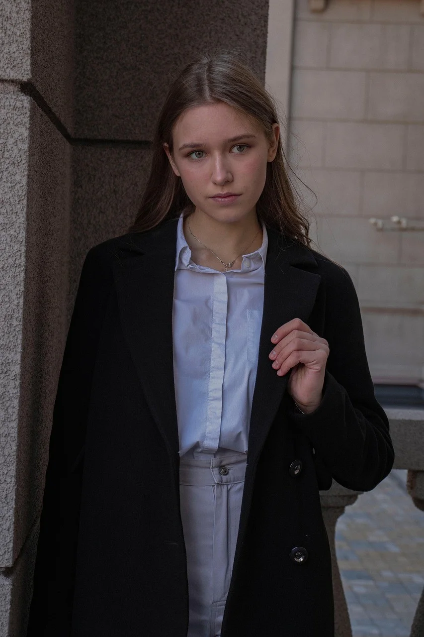 coat, woman, girl, outdoor