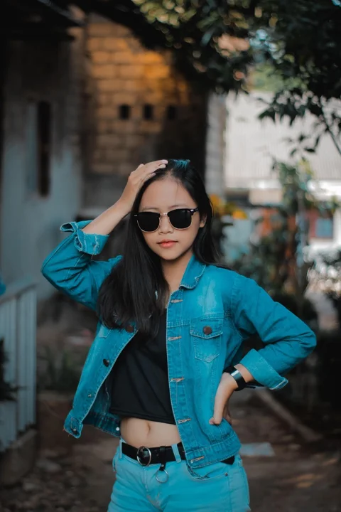 女性，模特，姿势，服装