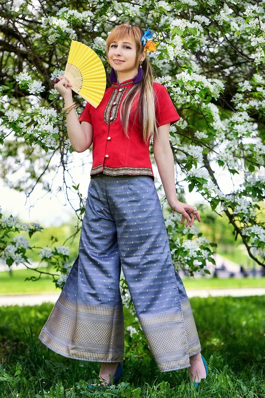 thai clothing, woman, fashion, thai dress