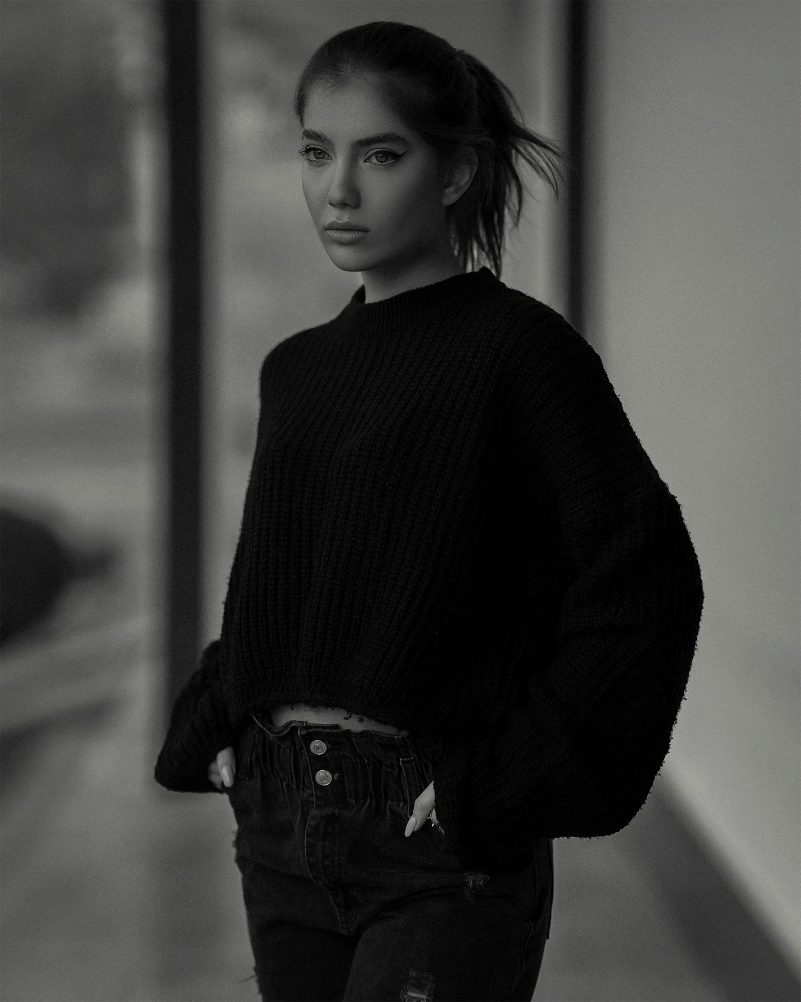 a person posing for a picture