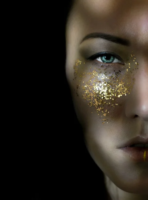woman, darkness, person, portrait