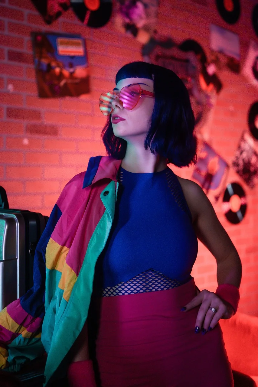 woman, vinyl, fashion, beauty