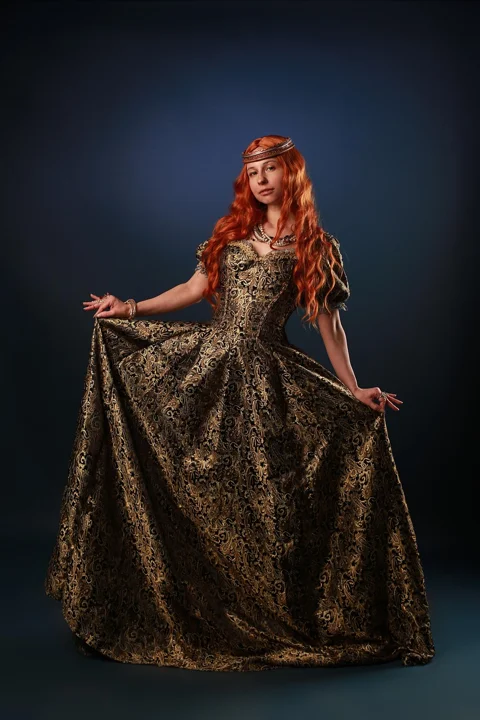 woman, queen, middle ages, portrait