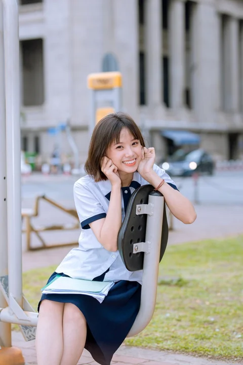 girl, student, asian, uniform
