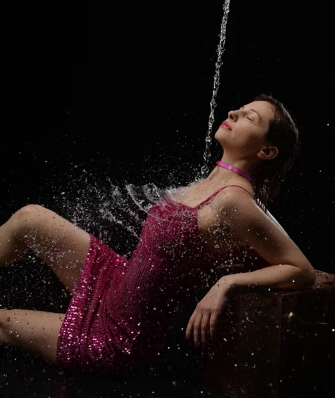 身影, 肖像, 水, 水花