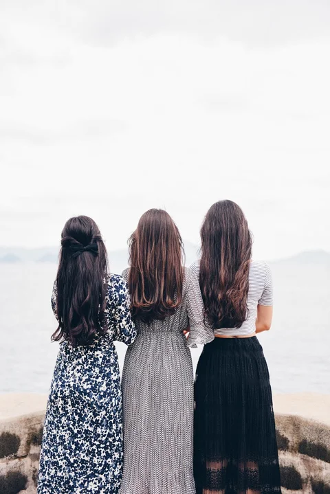 women, back, fashion, hair