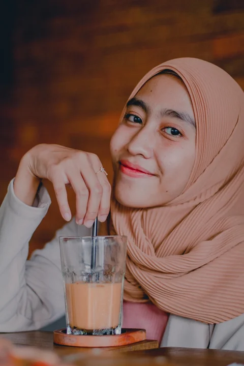 woman, model, portrait, hijab