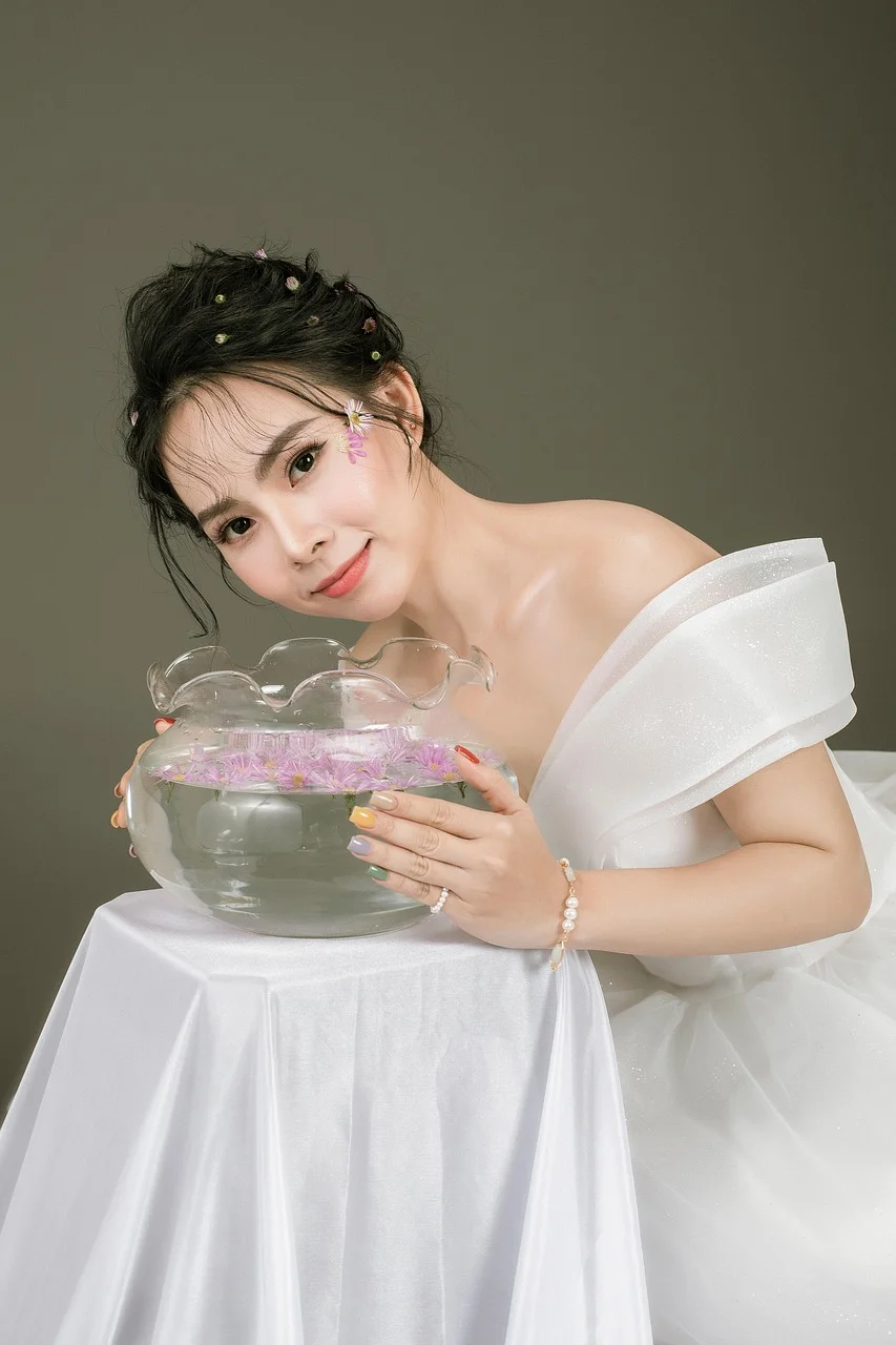 woman, bride, marriage, dress