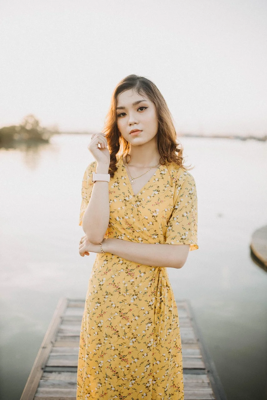 女性, モデル, ポートレート, ポーズ