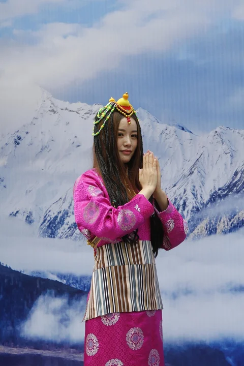 snow mountain, beauty, pray, asia
