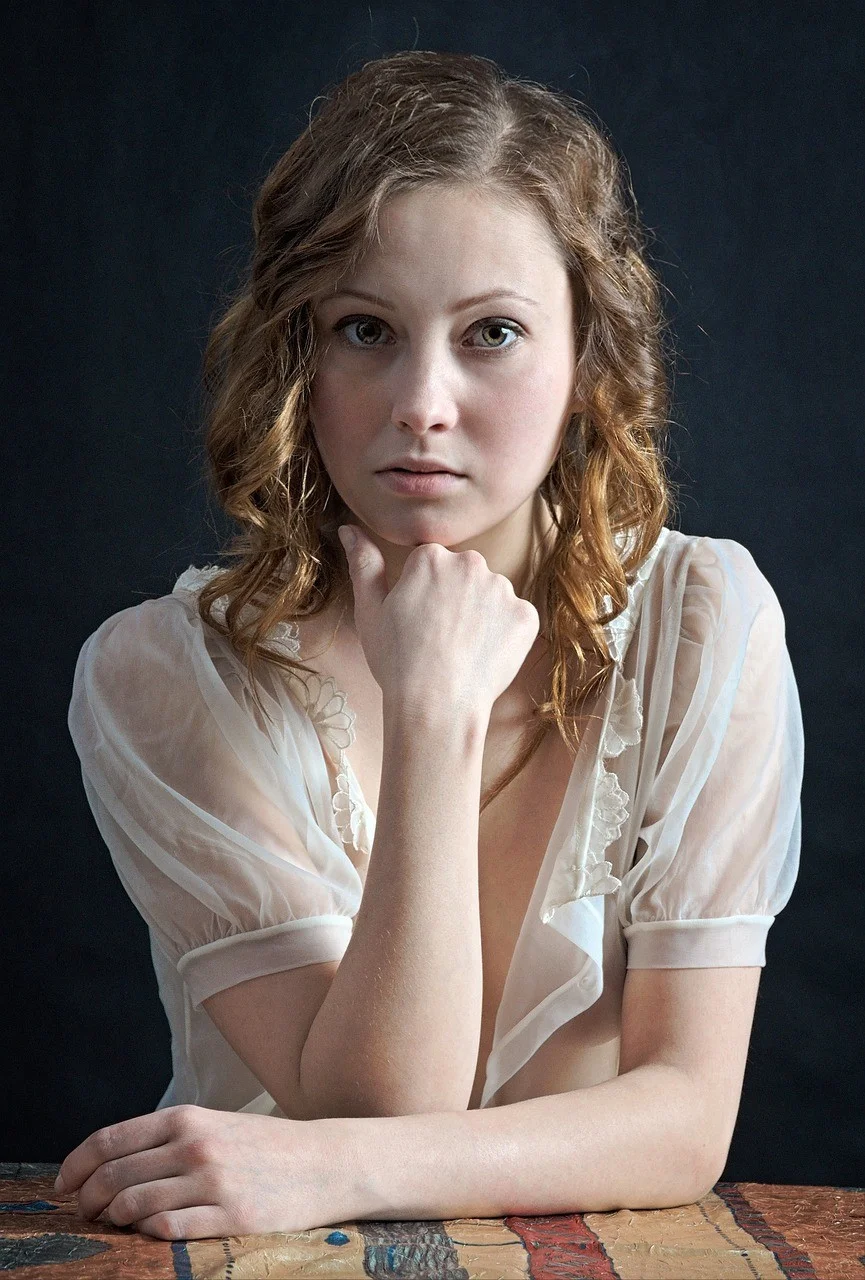 girl, woman, portrait, face