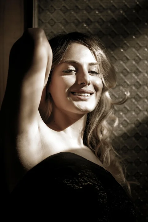woman, smile, portrait, happy
