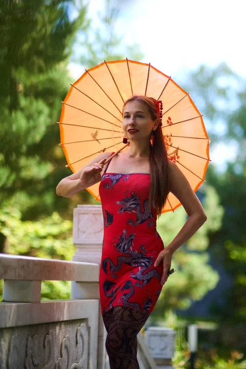 女人,外景,公園,huamin