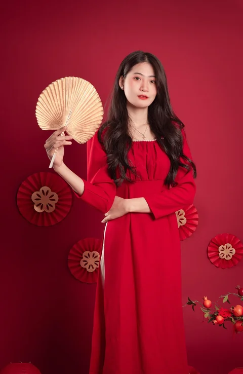 时尚, 女性, 肖像, 亚洲