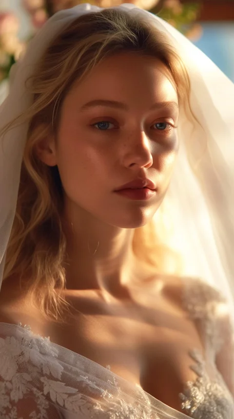ai generated, woman, bride, wedding