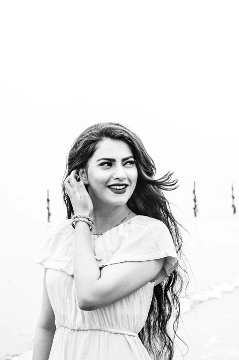 woman, beach, female, person